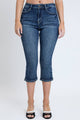 YMI Mid Rise Capris with Side Slit (REG)