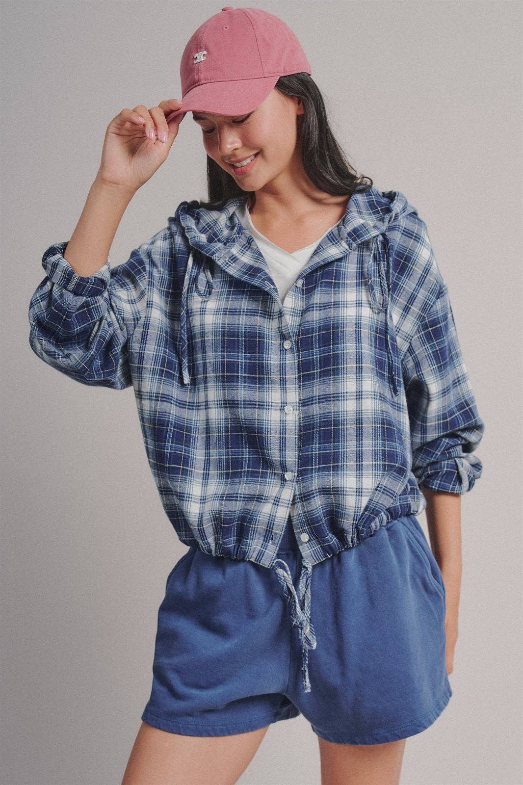 Navy Flannel Shacket (REG)