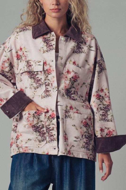 Floral Contrast Jacket (REG)