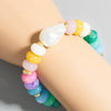 Marble Resin Disc Bracelet