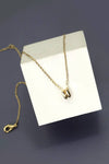Mini Bubble Letter Initial Necklace