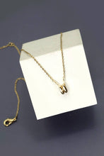 Mini Bubble Letter Initial Necklace