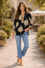 Johnny Collar Challis Top (REG)