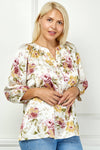 Pure Elegance Floral Top (PLUS)