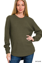 Basic Bonnie Sweater in Dk Olive (REG)