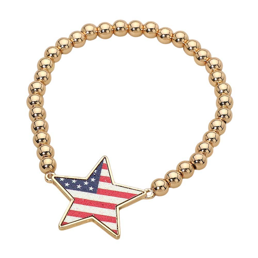 USA Star Stretch Bracelet