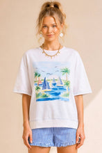 Sea Breeze Sailboat Scene Top (REG)