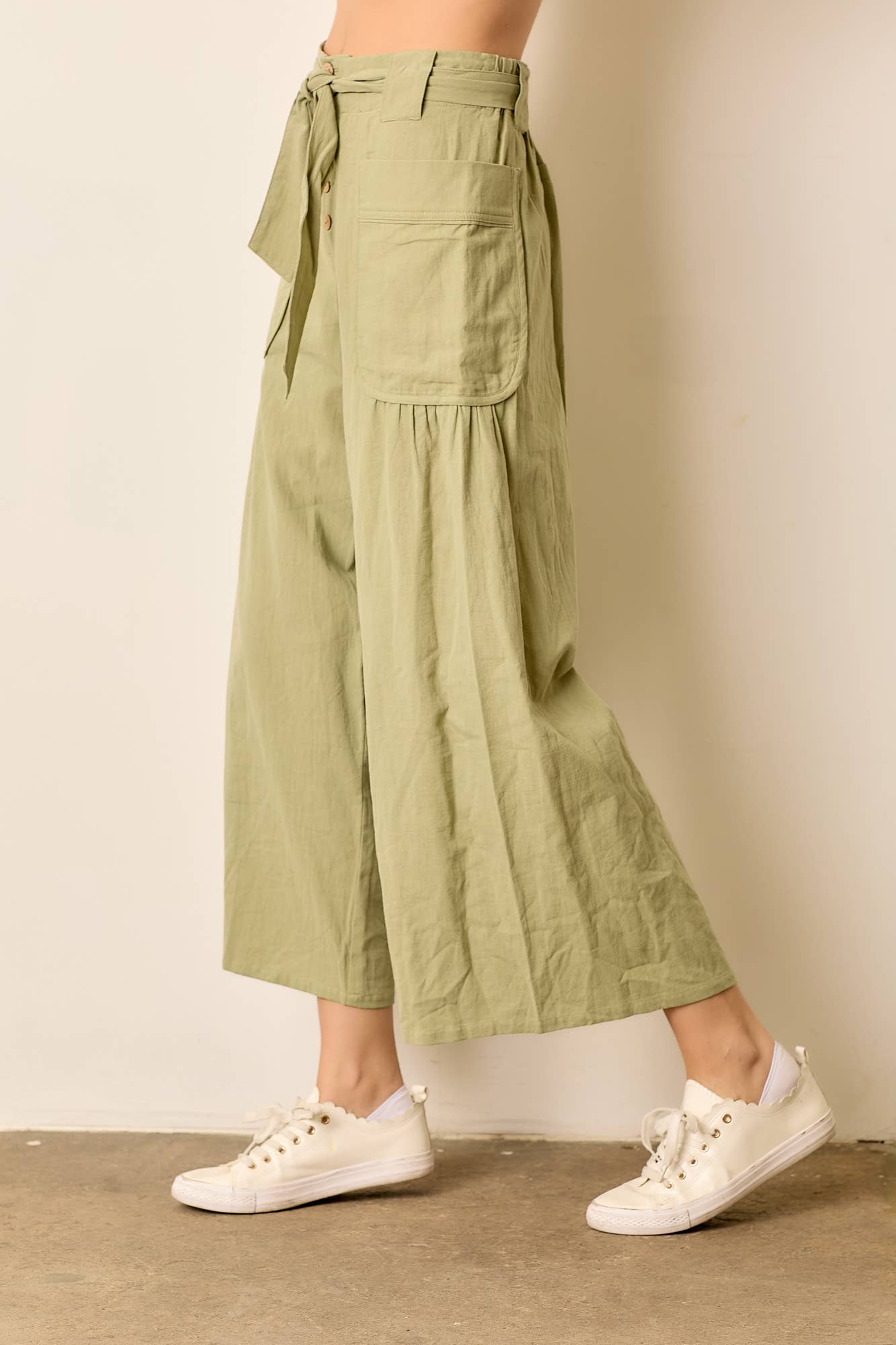 Waist Tie Button Pants (REG)