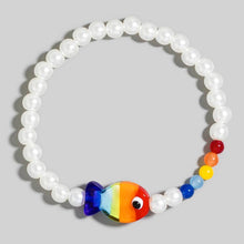 Rainbow Fish Pearl Bracelet