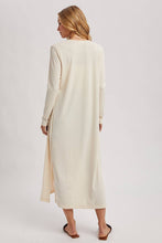 Ribbed Knit Maxi Cardigan in Vanilla (REG)