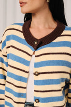 Blue/Yellow/Brown Striped Cardigan (REG)