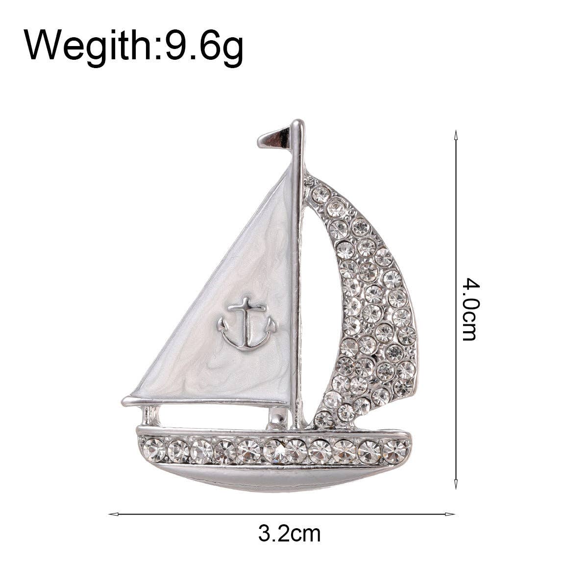 Sailboat Brooch