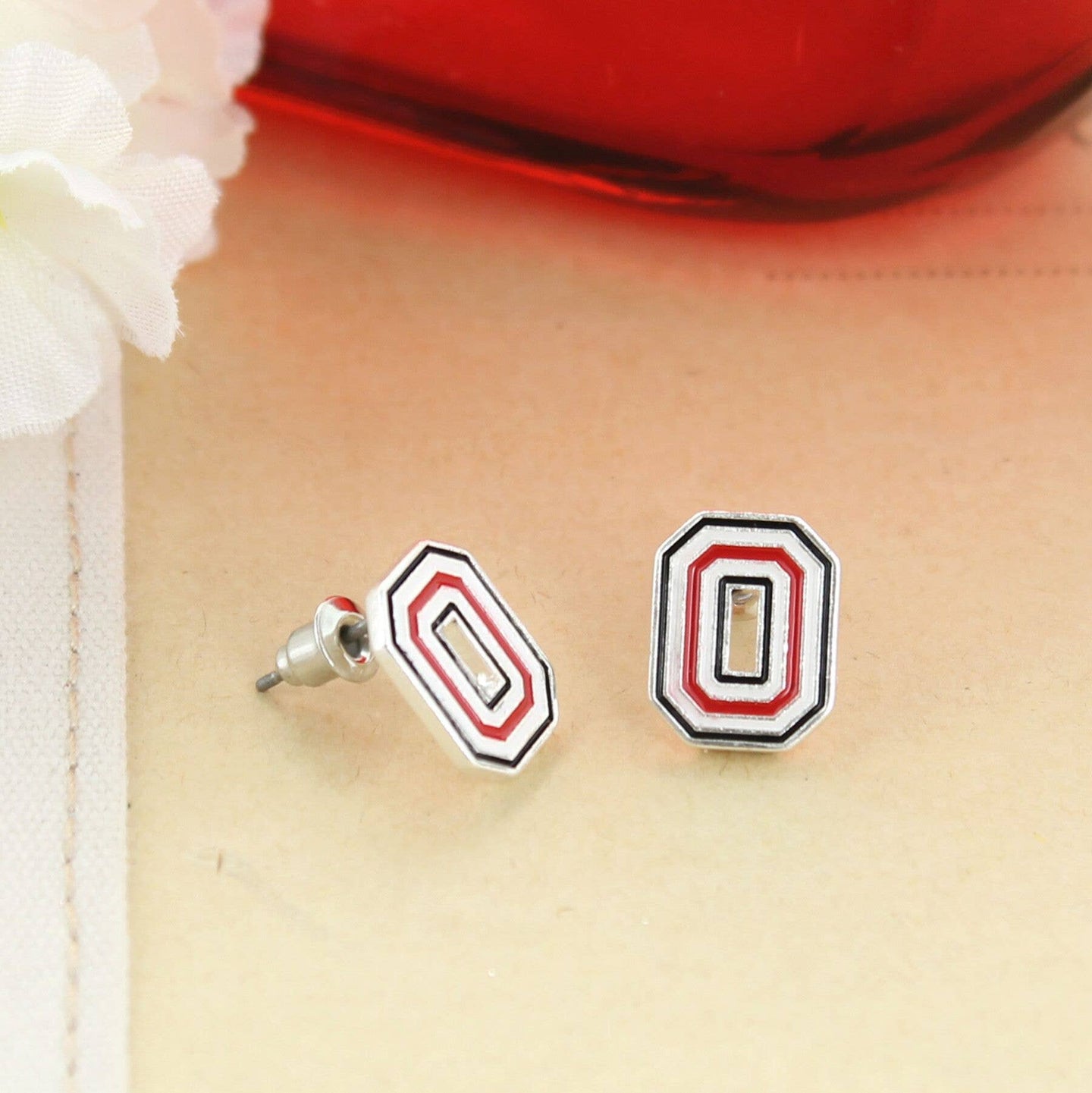 OSU Enamel Logo Stud Earrings