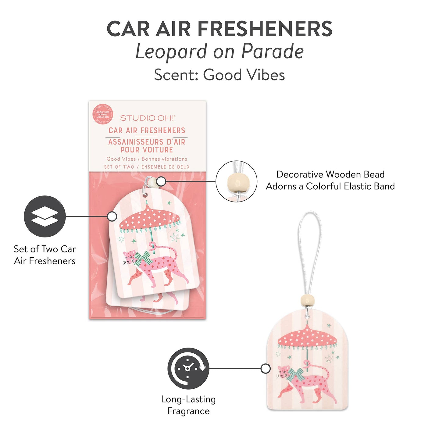 Leopard on Parade Air Freshener