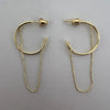 Hoop and Chain Earrings