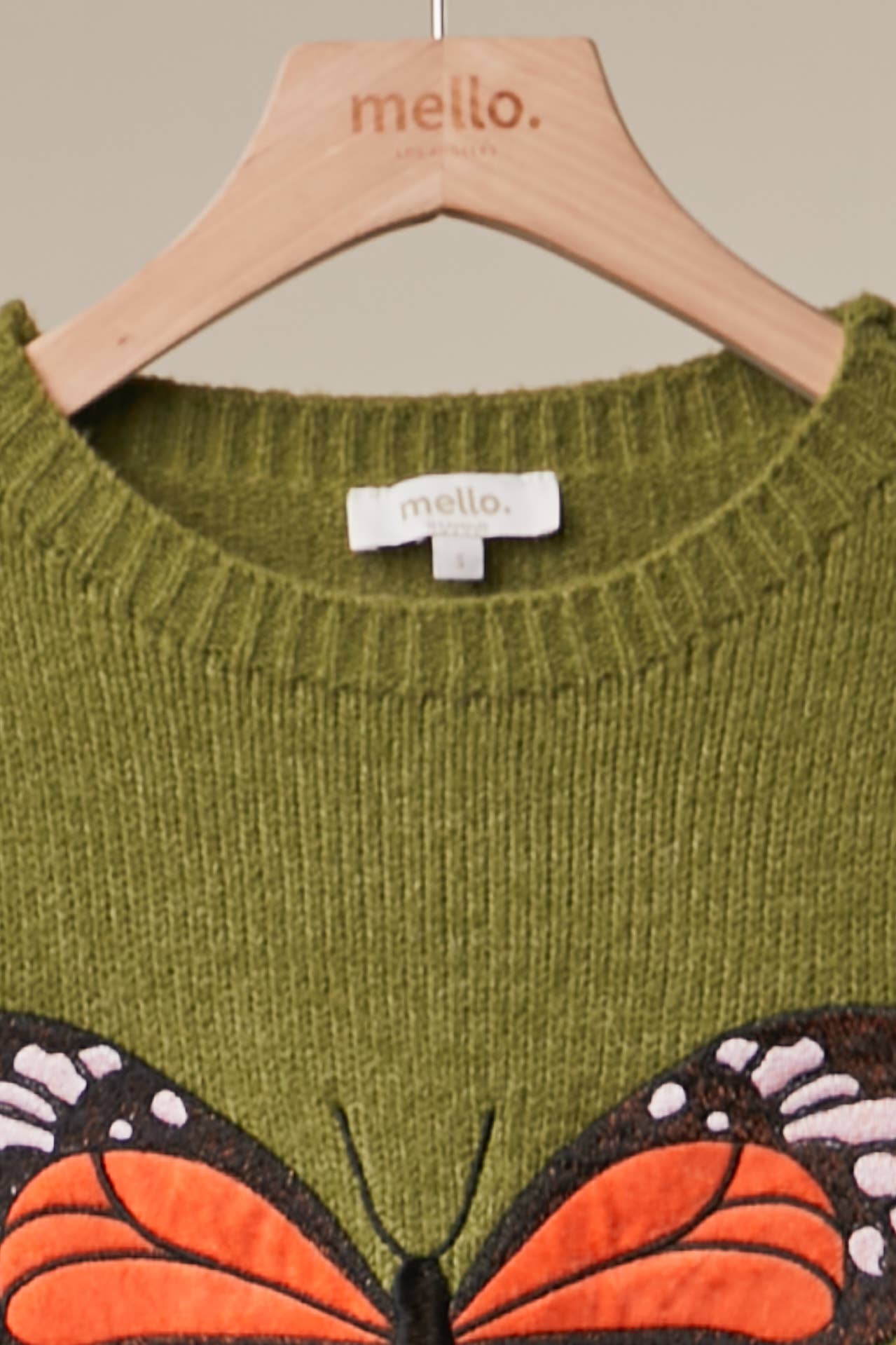 Embroidered Butterfly Sweater (REG)