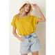 One Pocket Dolman Top in Mustard (REG)