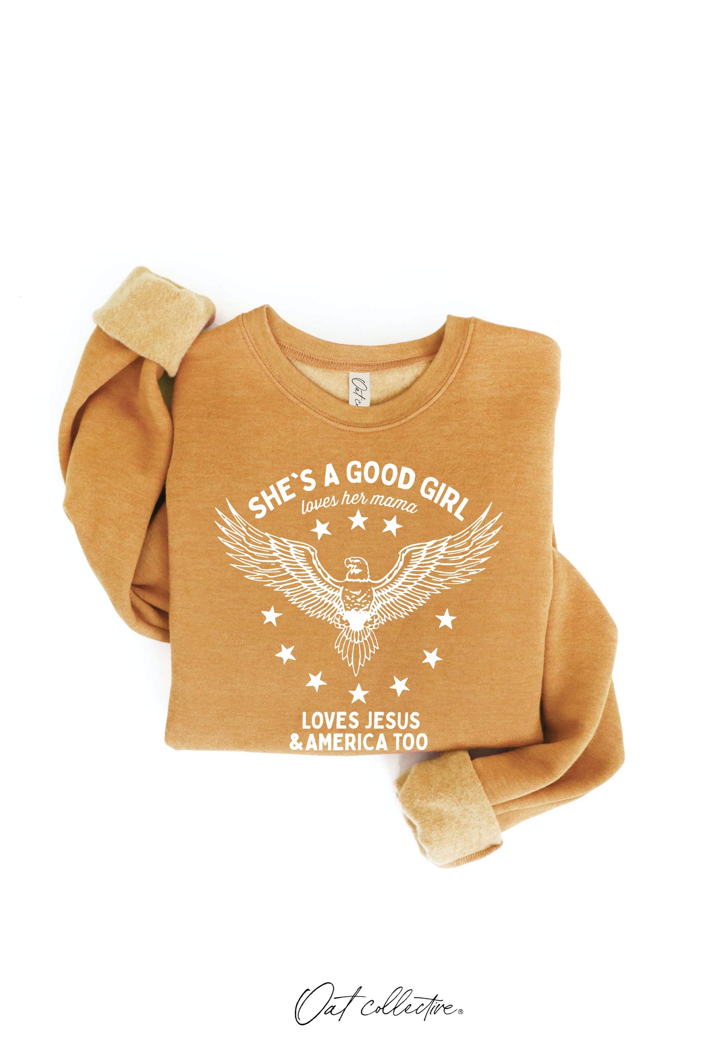 She's A Good Girl Sweatshirt in Mustard (REG)