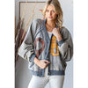 1983 Patchwork Cardigan in Dolphin (REG)