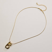 Gold Dipped Fancy Initial Necklace