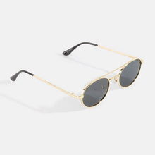 Slim Oval Double Bridge Sunglasses