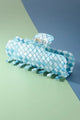 Acrylic Checker Claw Clip