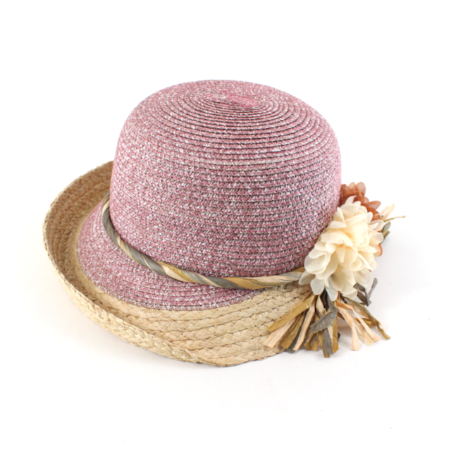 Vintage Straw Cloche Hat