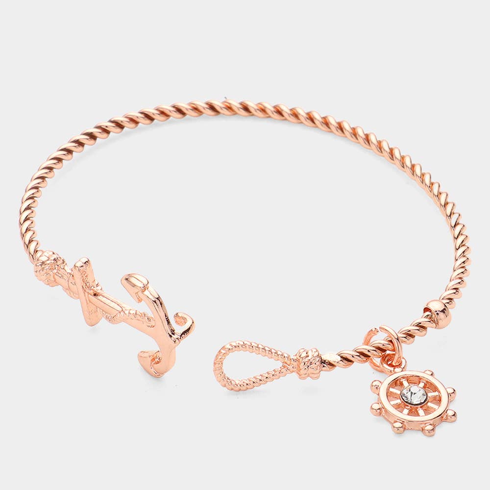 Nautical Anchor Hook Bracelet
