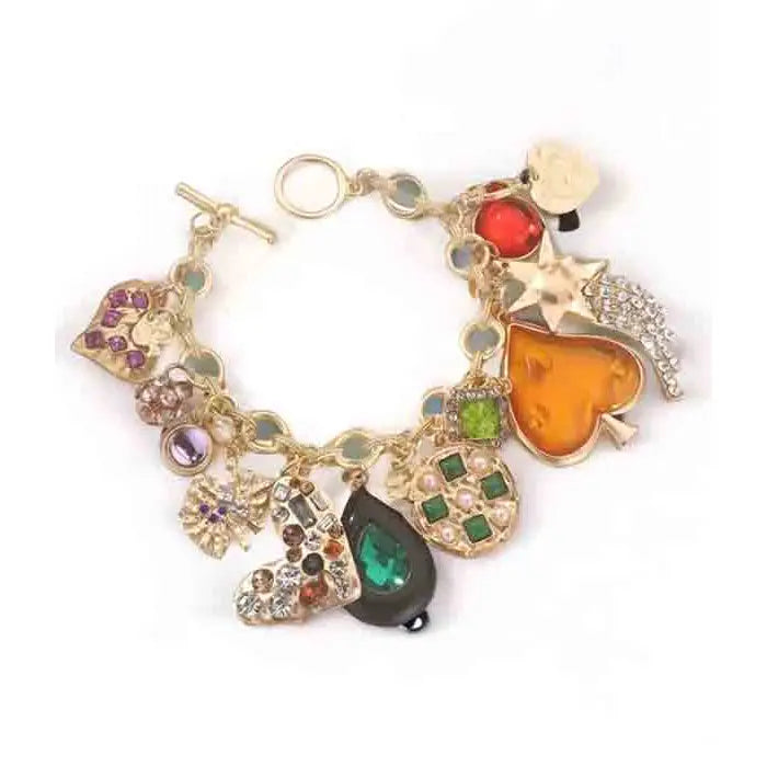 Multi Charm Toggle Bracelet