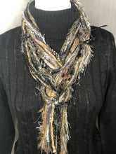 Handmade Dark Gold & Pewter Scarf
