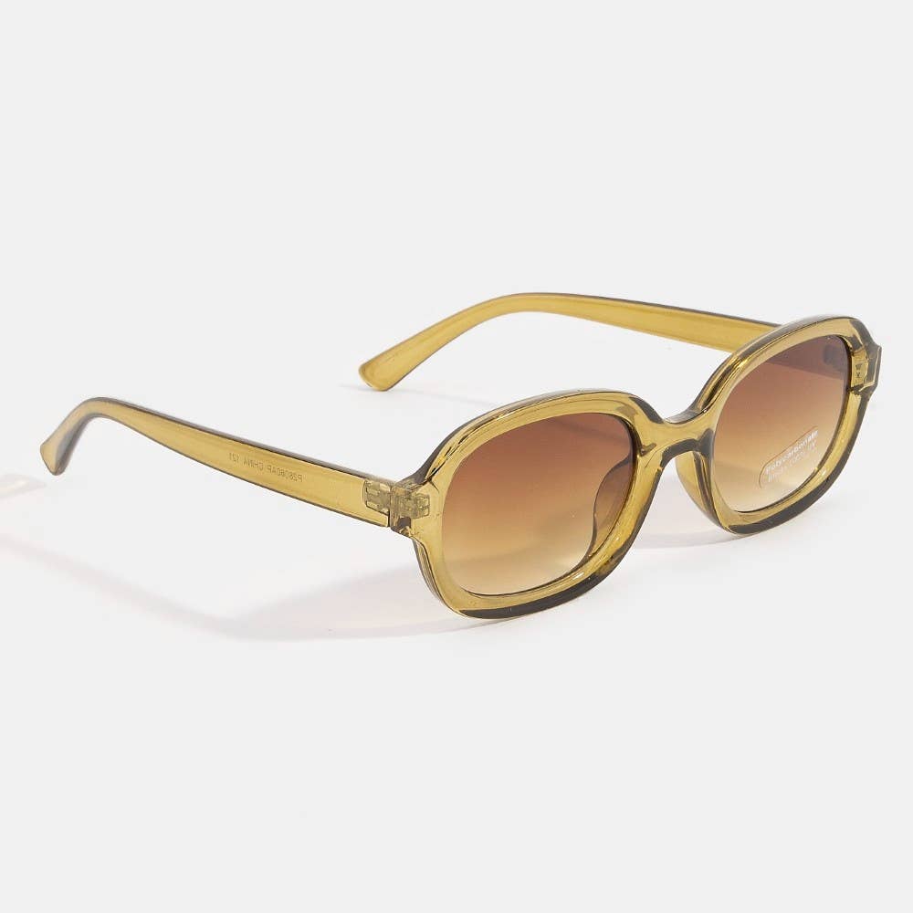 Summer Vibes Retro Oval Sunglasses