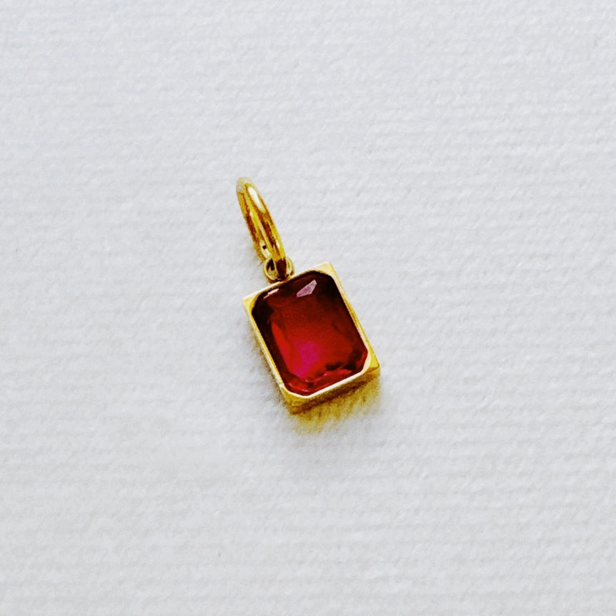 18k gold plated Birthstone Charms