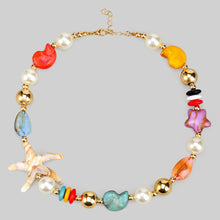 Chunky Beaded Summer Beach Necklace