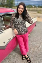 Safari Zebra Mesh Top (REG/PLUS)