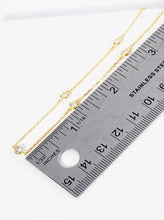18K Dipped Bezel CZ Anklet
