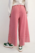 Washed Terry Palazzo Pants in Boho Red (REG)
