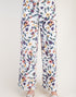 Flower Garden Twill Pants in White (REG)