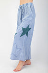 Reach for the Stars Terry Pants in Washed Denim (REG)