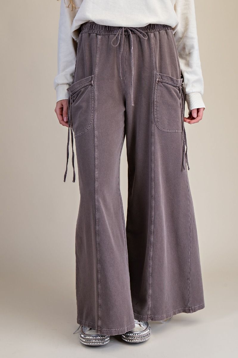 Tie Pocket Terry Pants in Espresso (REG)