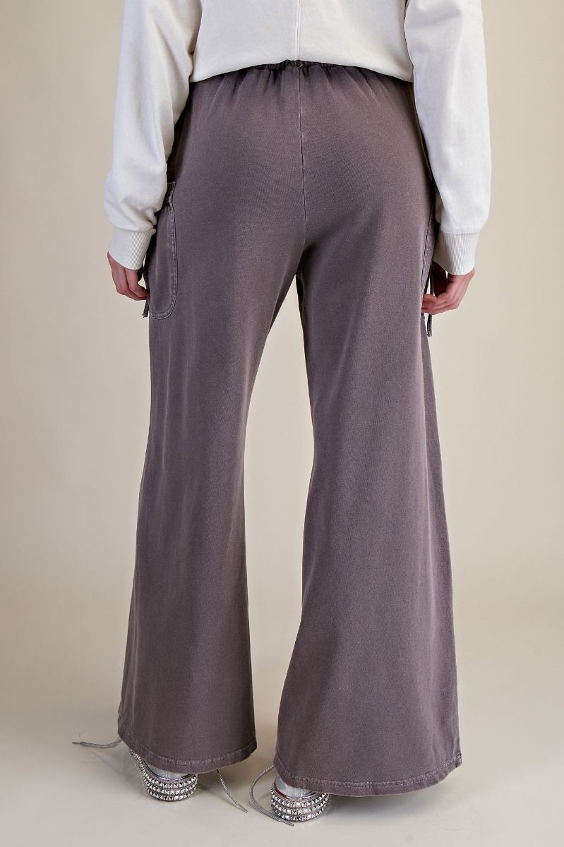 Tie Pocket Terry Pants in Espresso (REG)