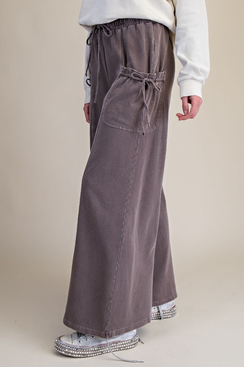 Tie Pocket Terry Pants in Espresso (REG)