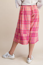 Hot Pink Plaid Capri Pants (REG)