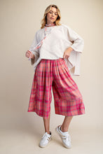 Hot Pink Plaid Capri Pants (REG)