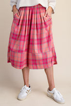 Hot Pink Plaid Capri Pants (REG)