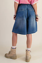 Pleated Wide Leg Bermuda Shorts (REG)