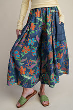 Funky Floral Wide Leg Culotte Pants (REG)