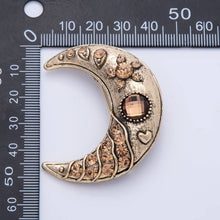 Celestial Crescent Moon Brooch