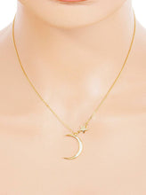 18K CZ Celestial Moon Necklace