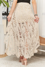 Crochet Lace High Low Skirt in Beige (REG)