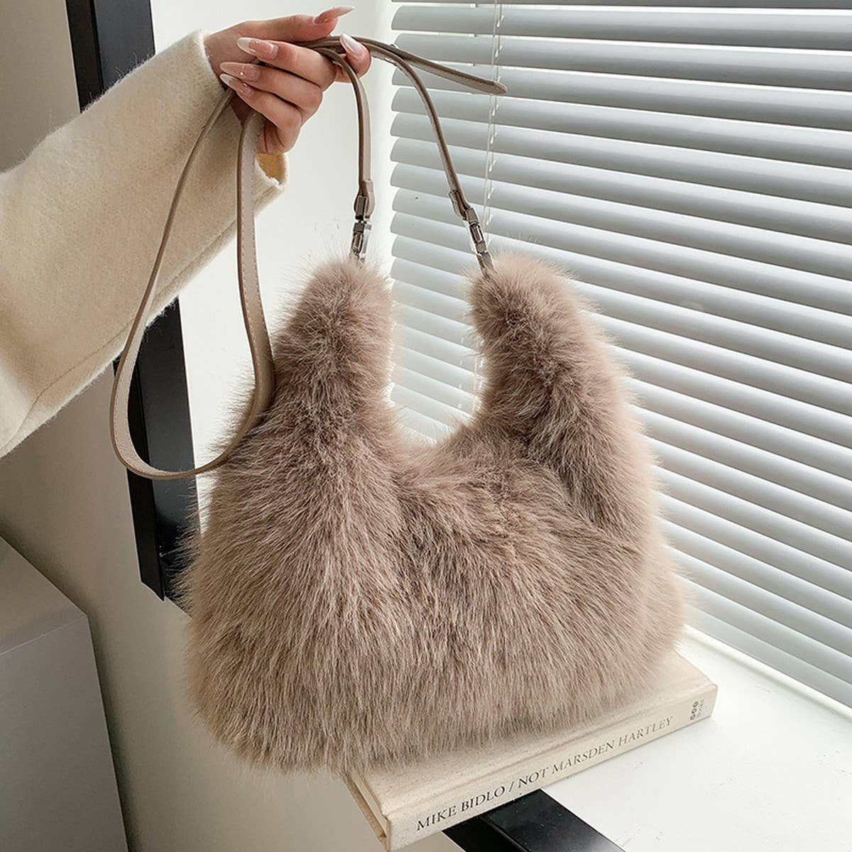 Faux Fur Plush Purse